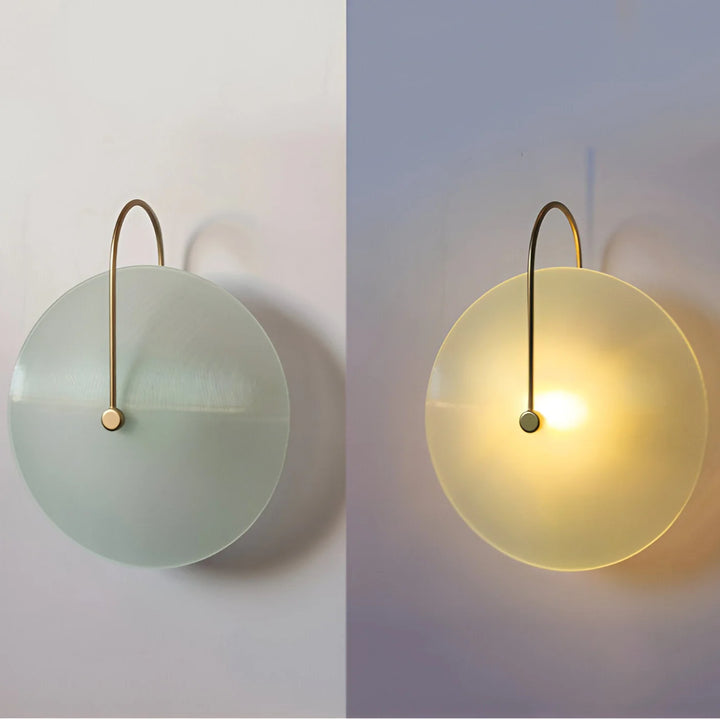 Nordic Round Glass Hotel Corridor Model Room Lamp
