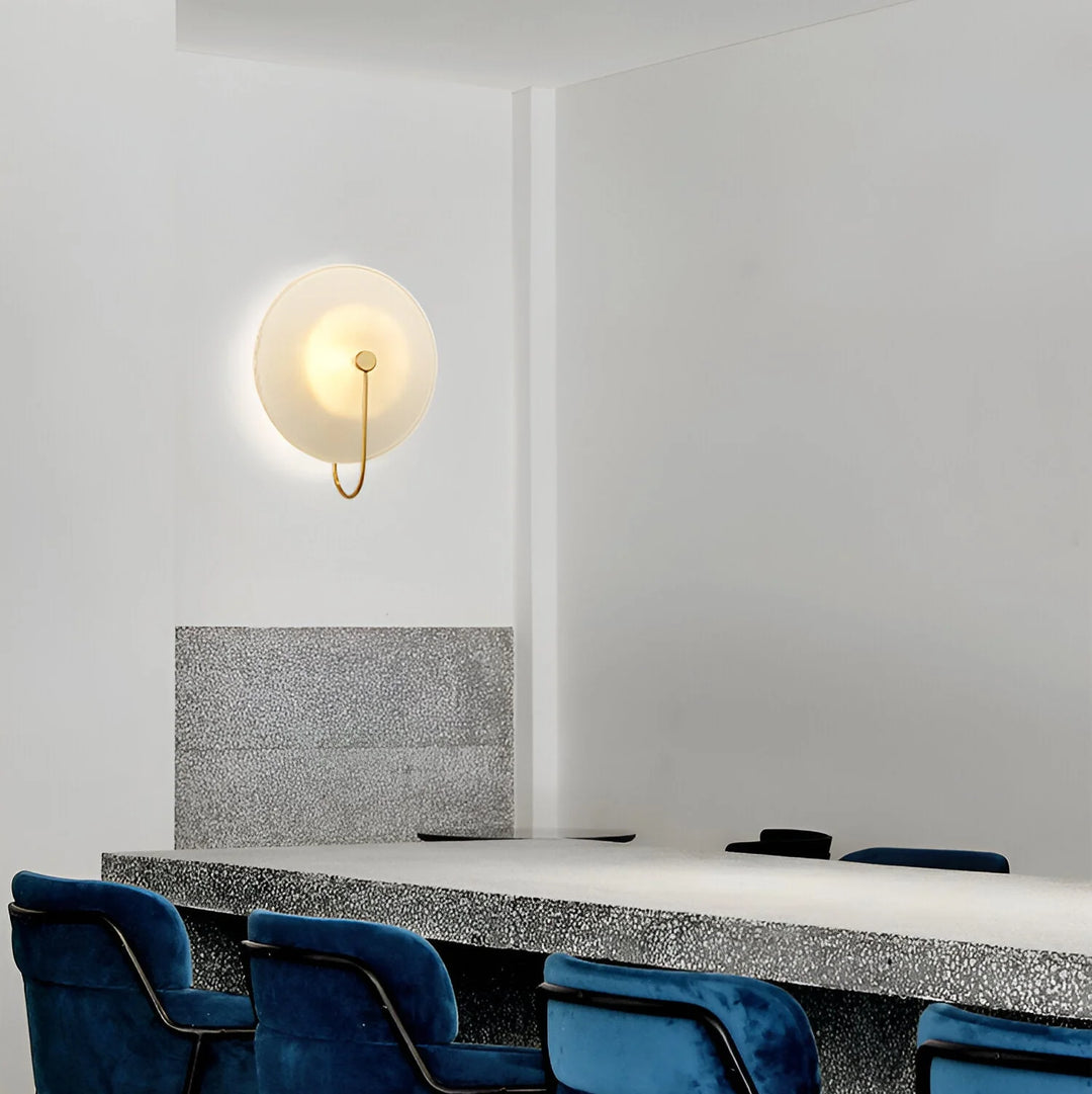 Nordic Round Glass Hotel Corridor Model Room Lamp