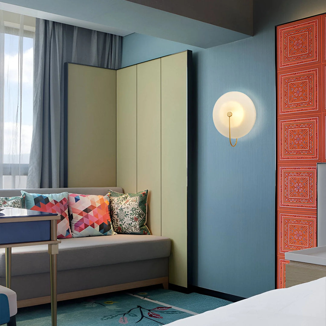 Nordic Round Glass Hotel Corridor Model Room Lamp