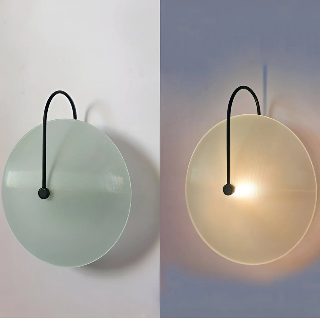 Nordic Round Glass Hotel Corridor Model Room Lamp
