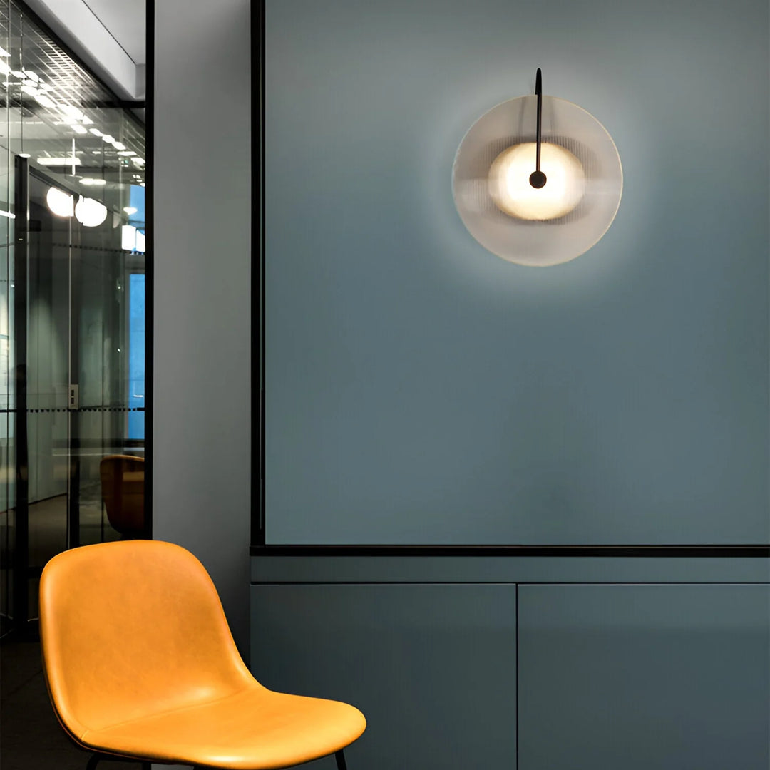 Nordic Round Glass Hotel Corridor Model Room Lamp