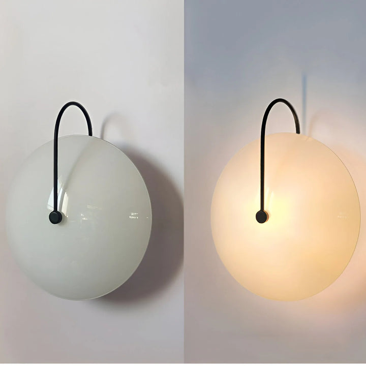 Nordic Round Glass Hotel Corridor Model Room Lamp