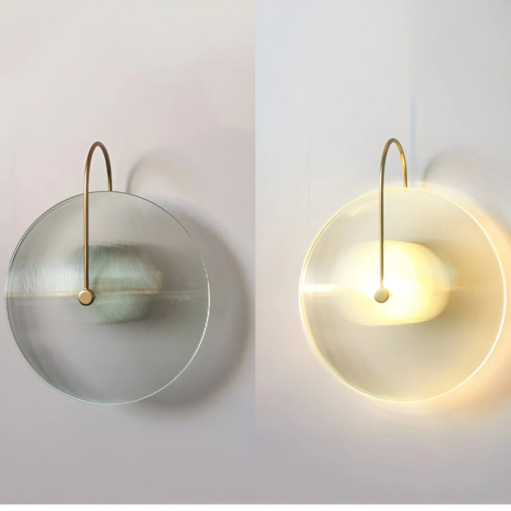 Nordic Round Glass Hotel Corridor Model Room Lamp