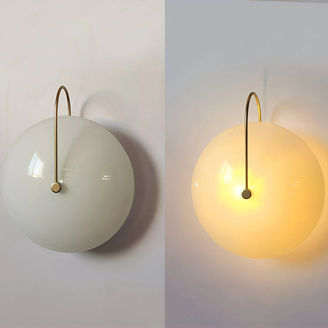 Nordic Round Glass Hotel Corridor Model Room Lamp