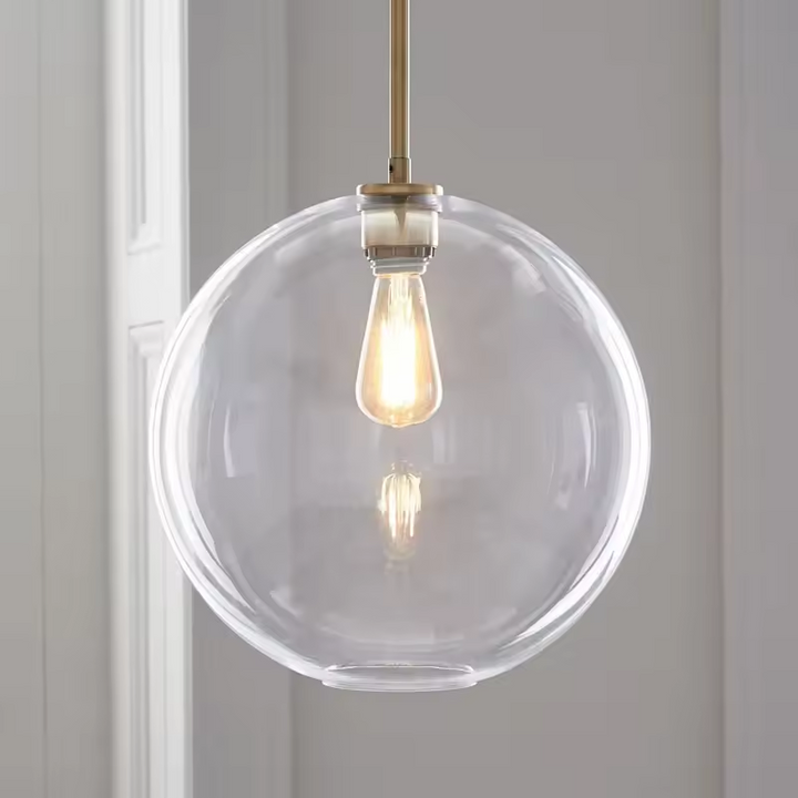 Bedroom Bar Gradient Glass Ball Chandelier