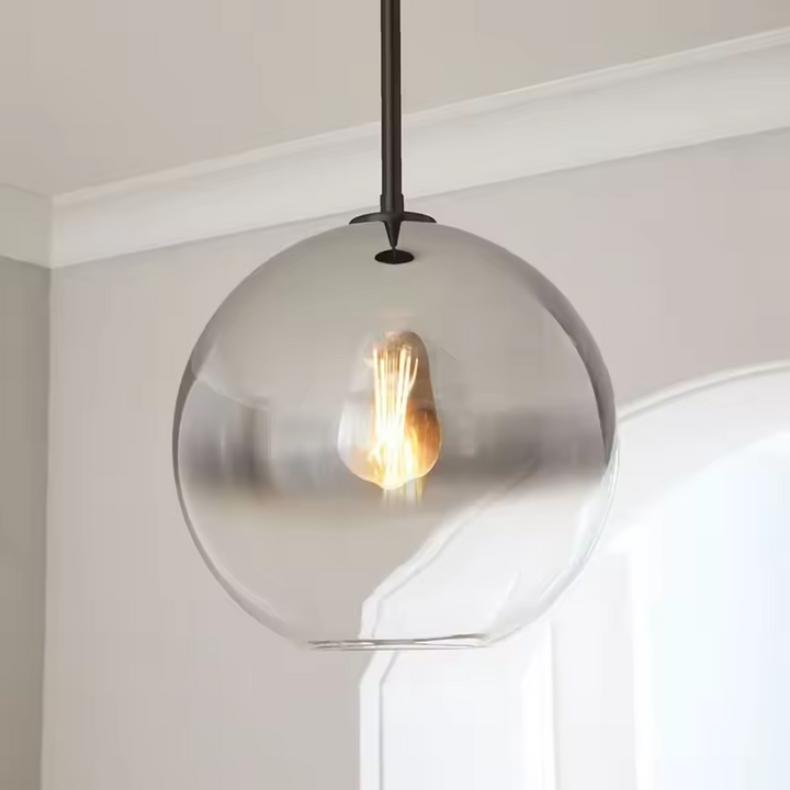 Bedroom Bar Gradient Glass Ball Chandelier