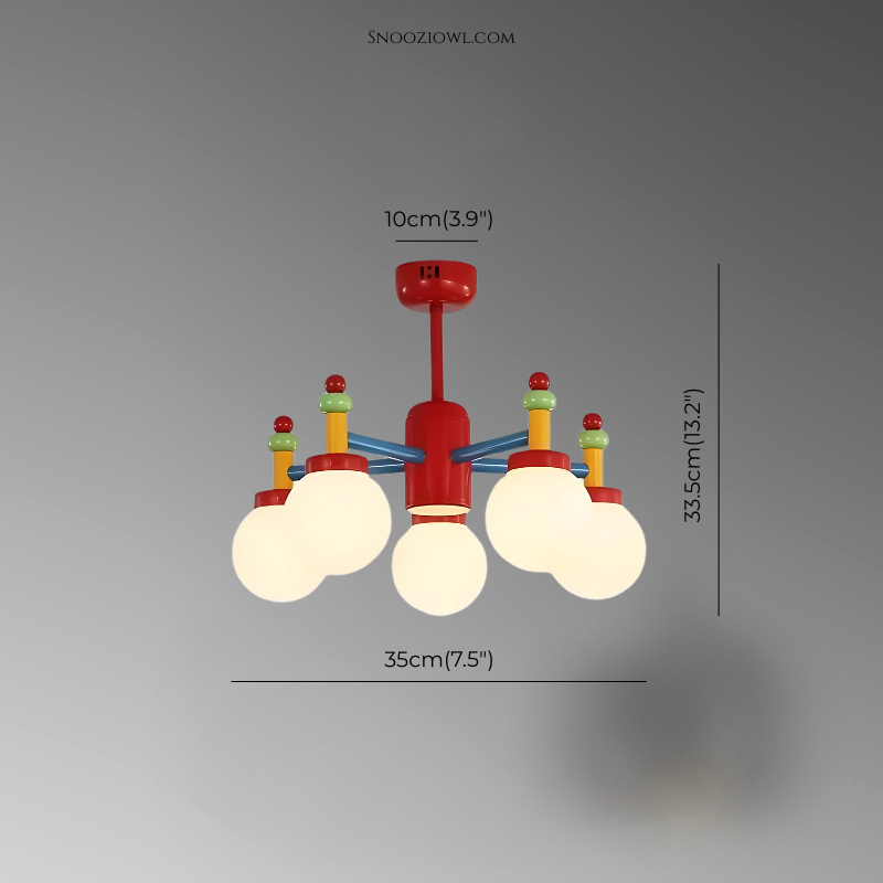 Mid-Ancient Colorful Living Room Chandelier