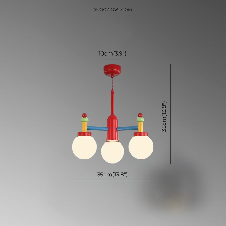 Mid-Ancient Colorful Living Room Chandelier
