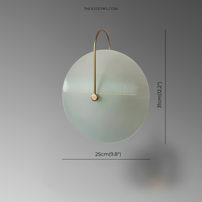 Nordic Round Glass Hotel Corridor Model Room Lamp