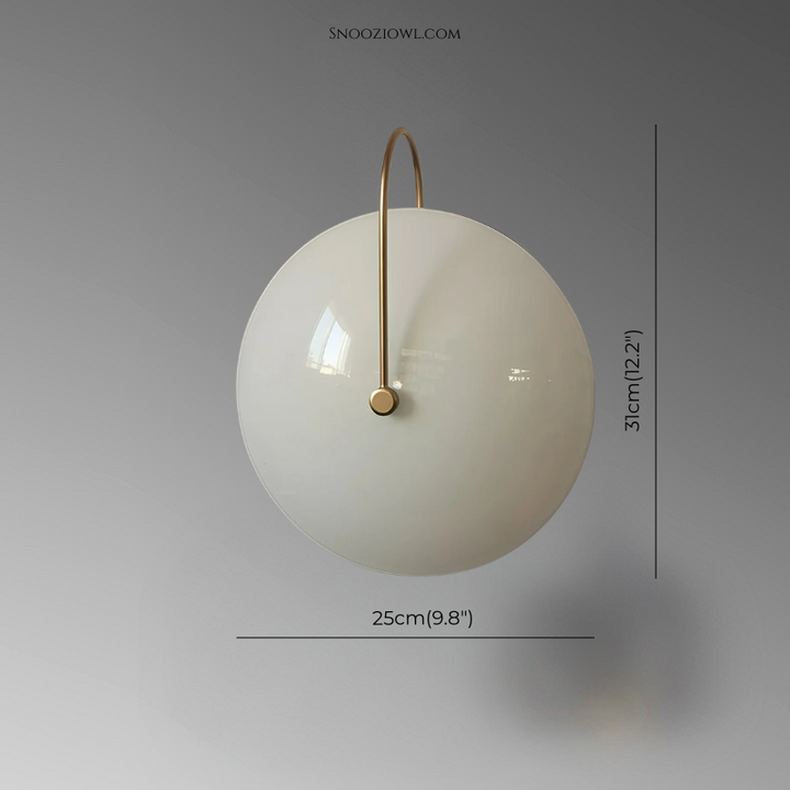 Nordic Round Glass Hotel Corridor Model Room Lamp