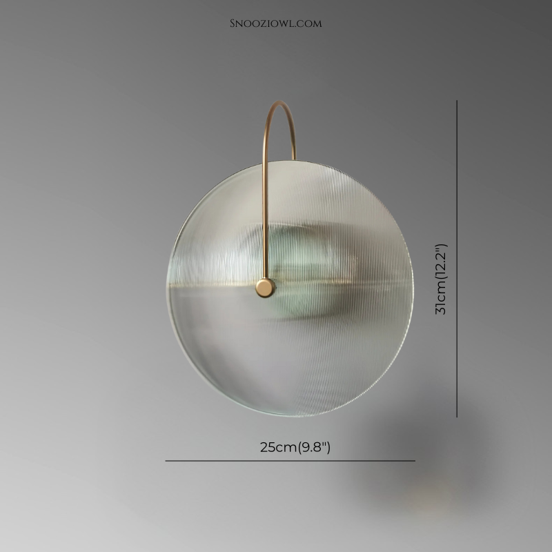 Nordic Round Glass Hotel Corridor Model Room Lamp