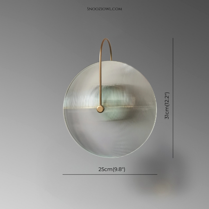 Nordic Round Glass Hotel Corridor Model Room Lamp