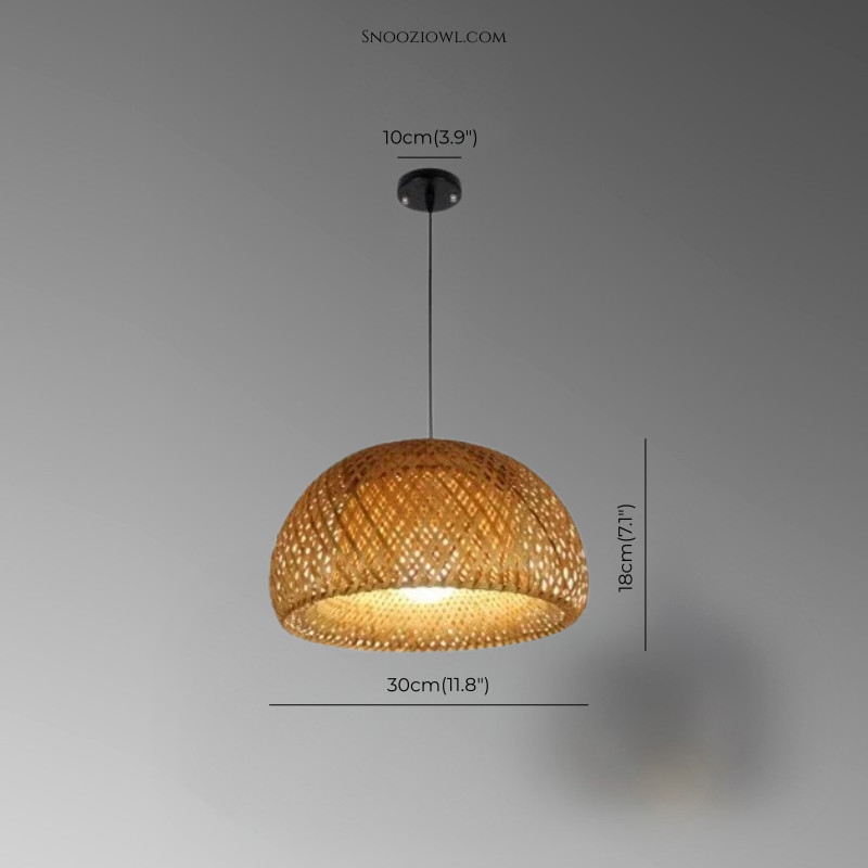 Chandelier Simple And Creative Idyllic Bamboo Weaving