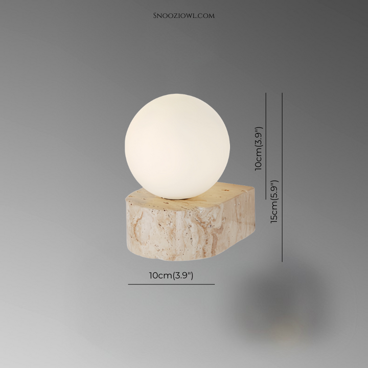 Yellow Cave Stone Cream Wall Lamp