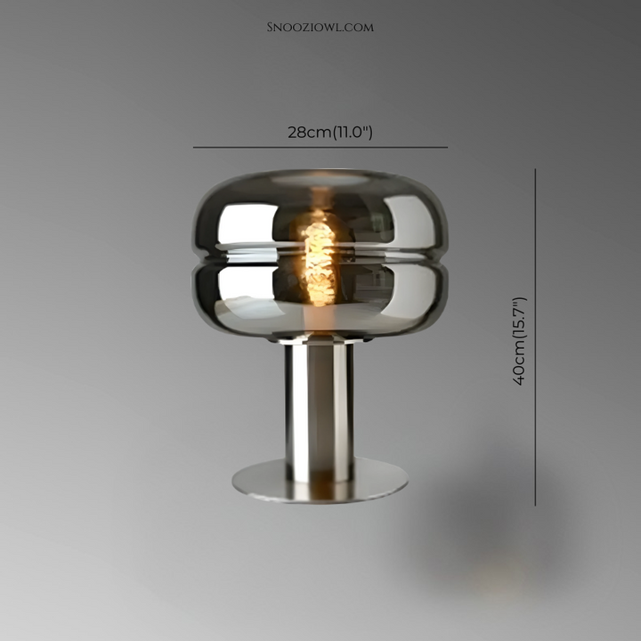 Modern Glass Table Light – LED Indoor  Lamp for Dining Room & Living Space | Snooziowl UK