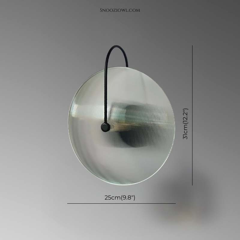 Nordic Round Glass Hotel Corridor Model Room Lamp