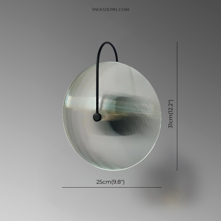 Nordic Round Glass Hotel Corridor Model Room Lamp