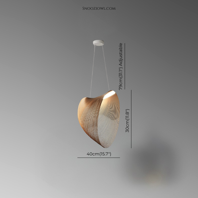 Minimalist Special-Shaped Woodcraft Ceiling Lamp