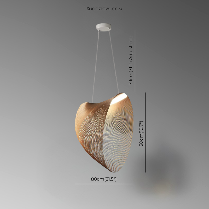 Minimalist Special-Shaped Woodcraft Ceiling Lamp
