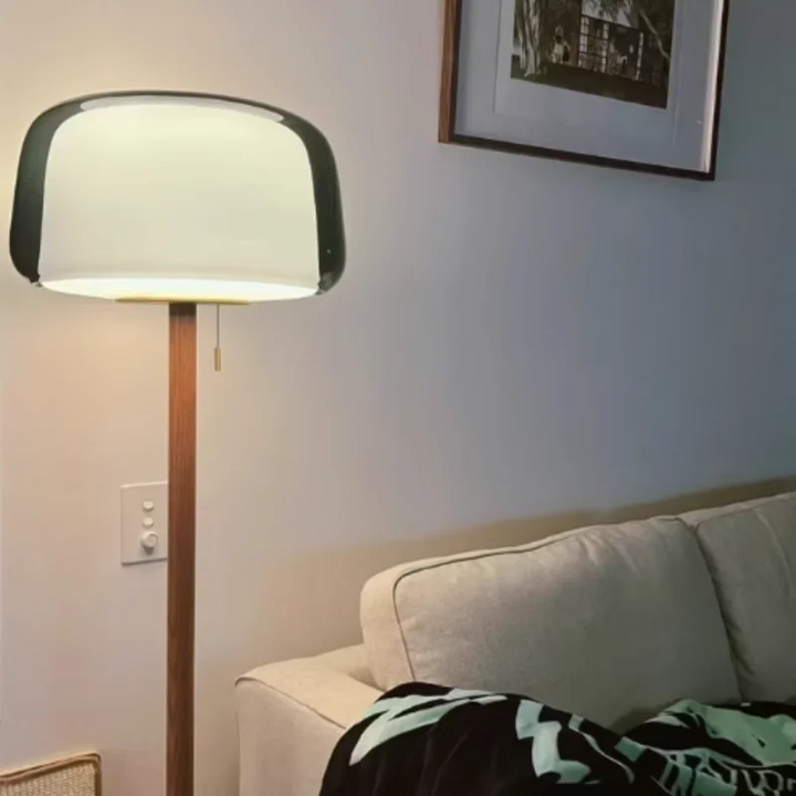 Elegant Glass LED Floor Lamp