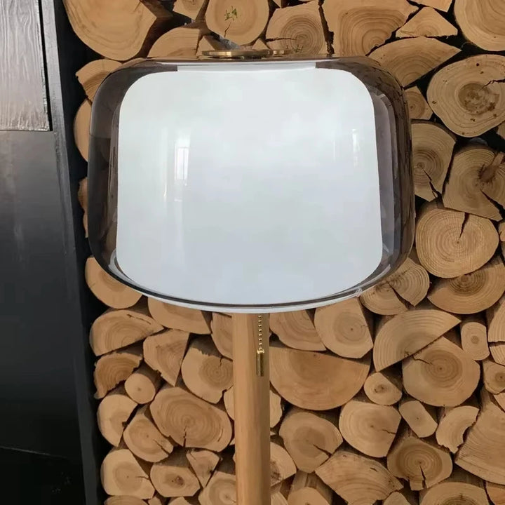Elegant Glass LED Floor Lamp