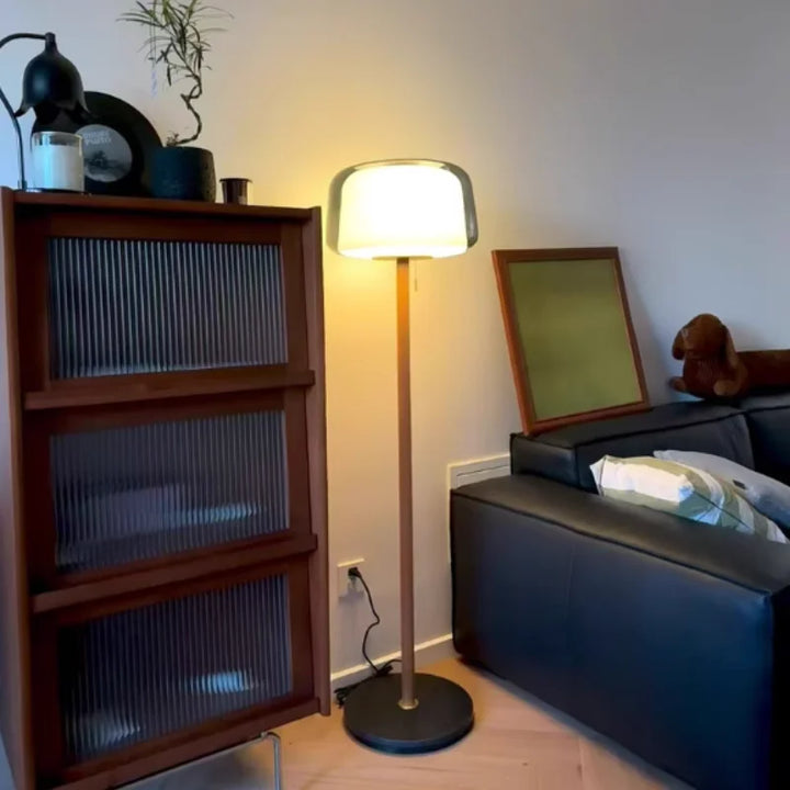 Elegant Glass LED Floor Lamp