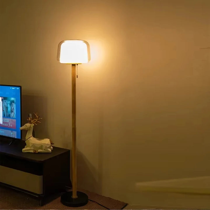 Elegant Glass LED Floor Lamp