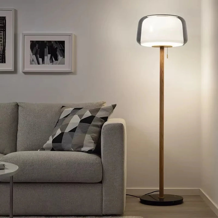 Elegant Glass LED Floor Lamp