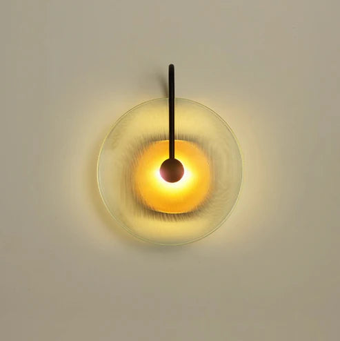 Nordic Round Glass Hotel Corridor Model Room Lamp
