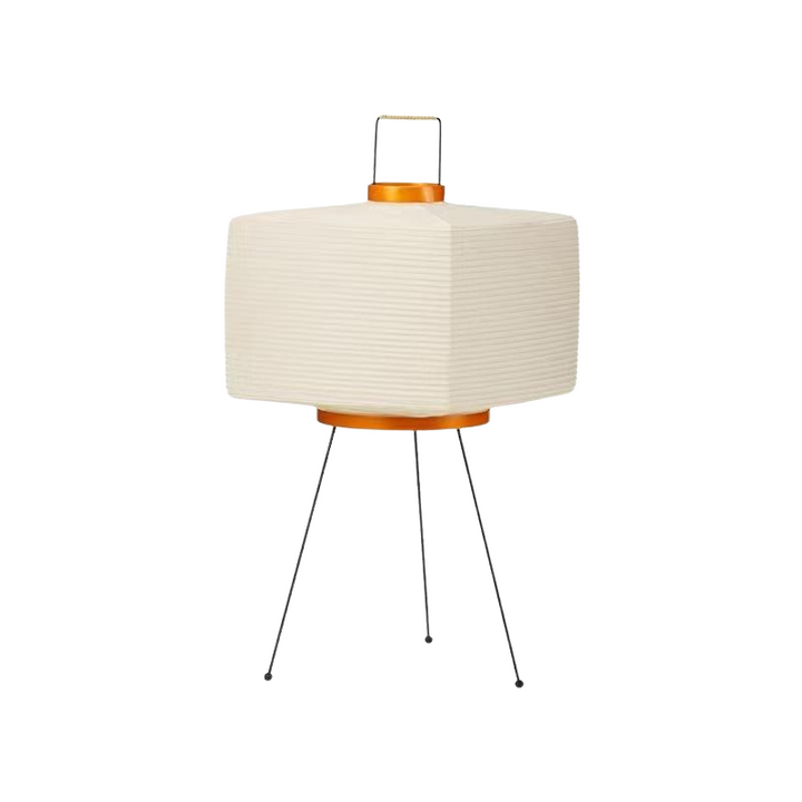 Tripod Style Rice Paper Wabi-Sabi Floor Lamp