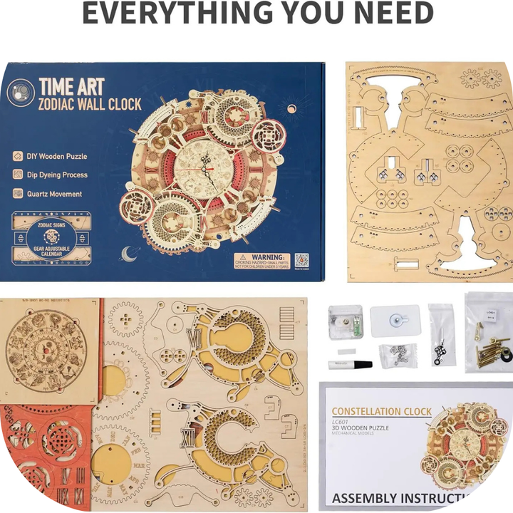 3D Steampunk Clock Kit