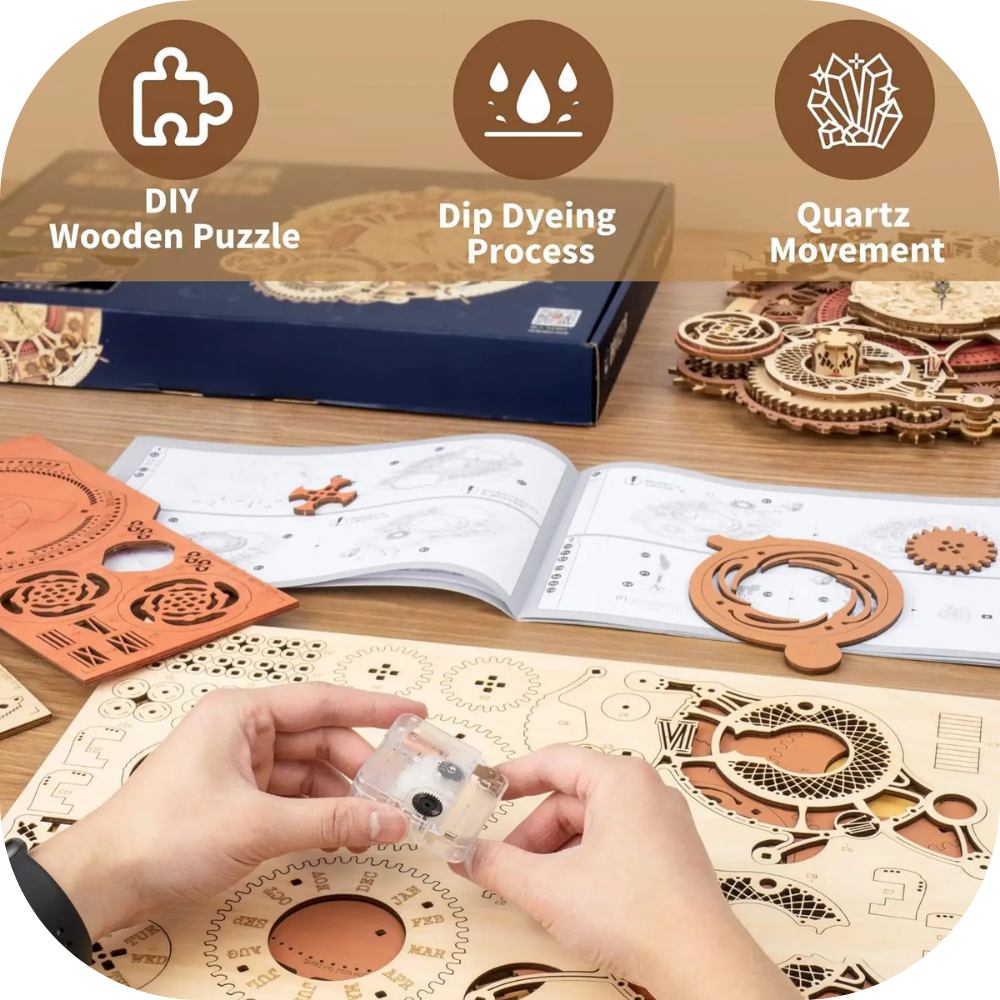 3D Steampunk Clock Kit