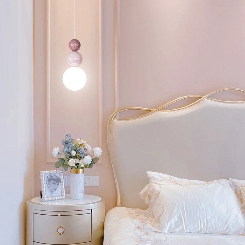 Bedroom Bedside Chandelier Cream Style TV Background Wall Lamps