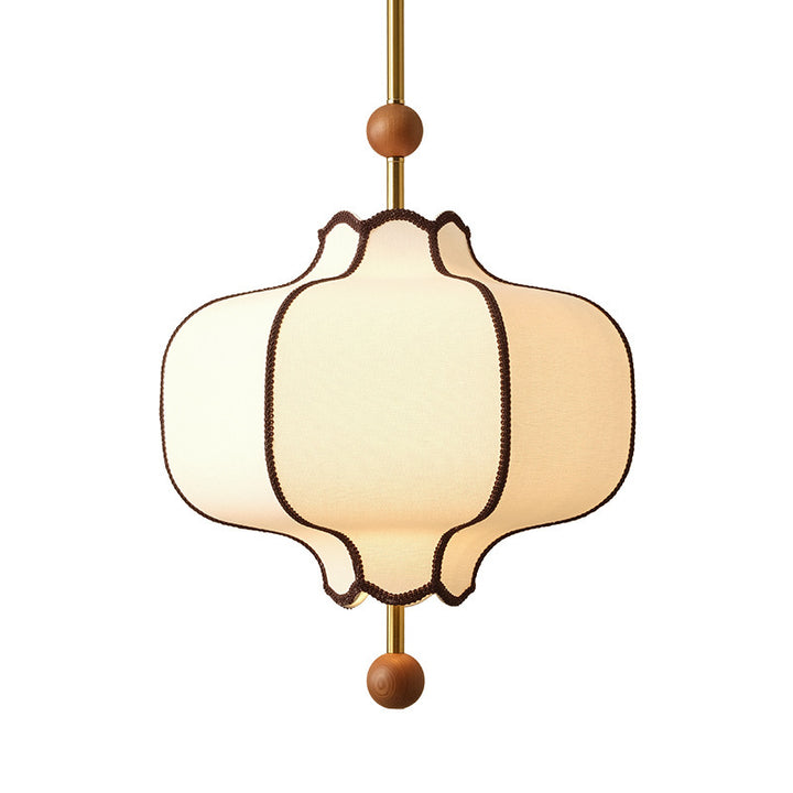 Retro Style French Style Bedroom Fabric Craft Chandelier Mid-ancient Simple Nanyang Solid Wood Romantic Room Main Lamps