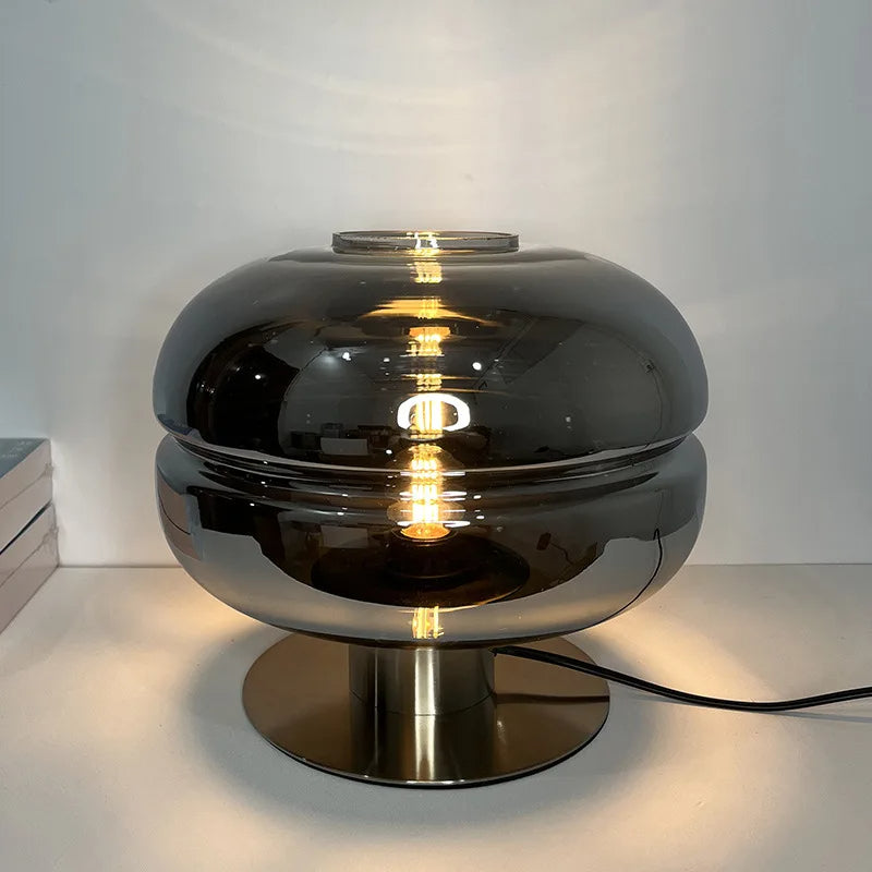 Modern Glass Table Light – LED Indoor  Lamp for Dining Room & Living Space | Snooziowl UK