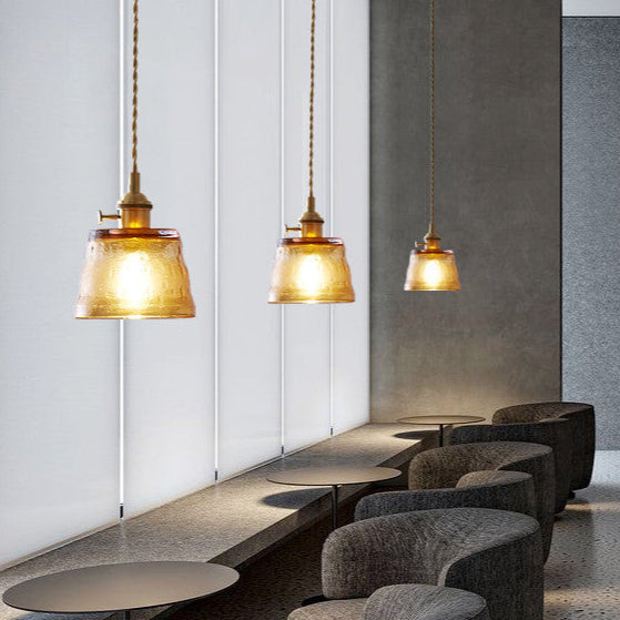 Nordic Japanese Simple Dining Room Chandelier Retro Brass