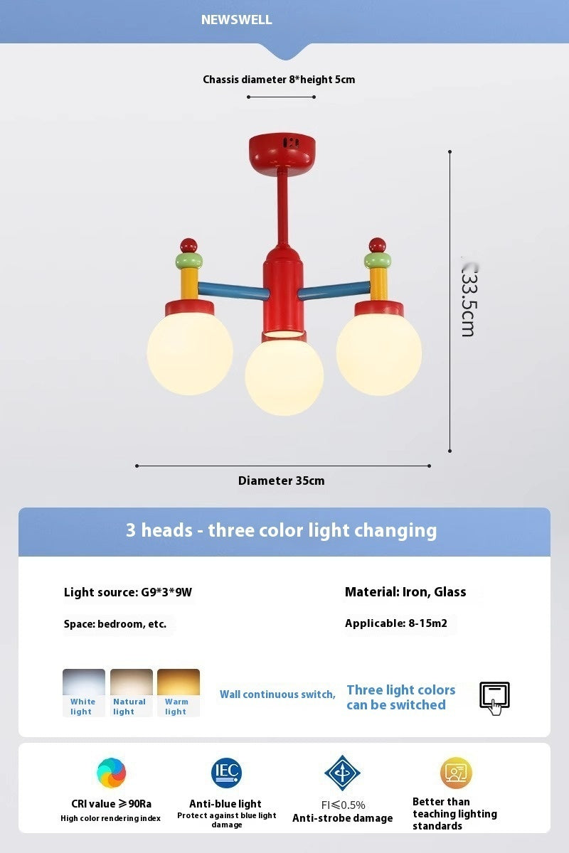 Mid-Ancient Color Living Room Chandelier