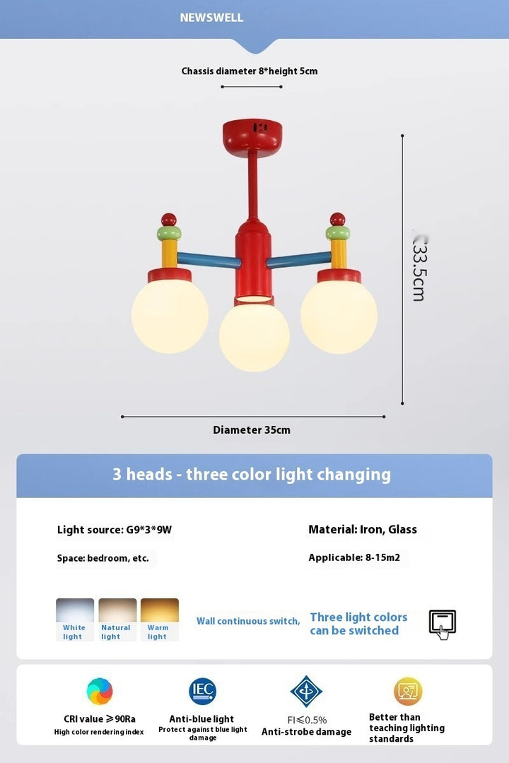 Mid-Ancient Color Living Room Chandelier