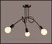 Retro wrought iron chandelier
