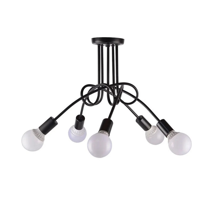 Retro wrought iron chandelier