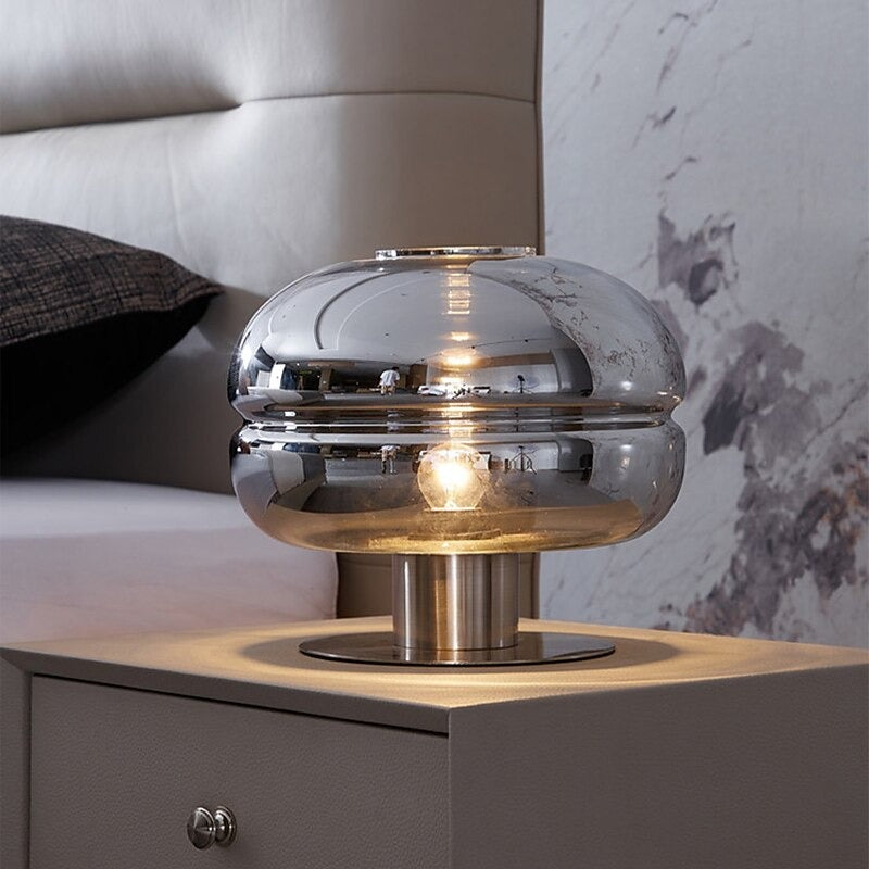 Modern Glass Table Light – LED Indoor  Lamp for Dining Room & Living Space | Snooziowl UK