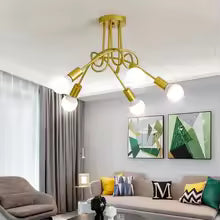 Retro wrought iron chandelier